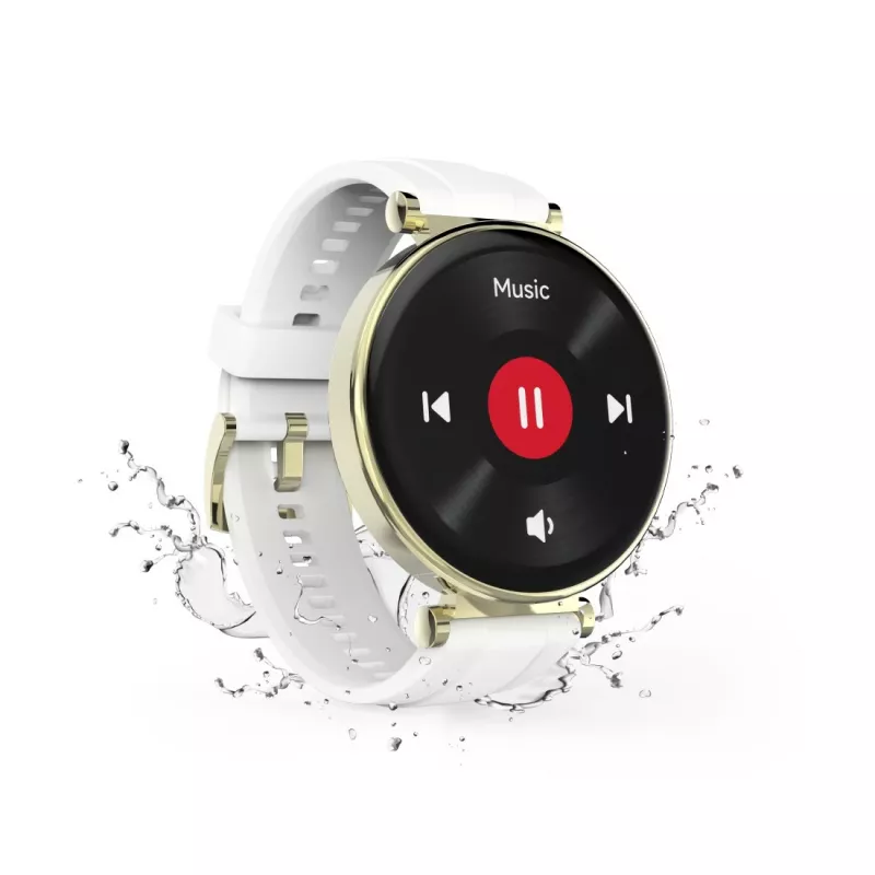 Hama 7000 Smartwatch, 1,32 polegadas AMOLED, dourado (00178622)
