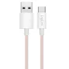 Cabo LogiLink USB 2.0 Type-C C/M para A/M 60W rosa 1,5 m