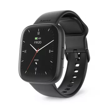 Smartwatch HAMA 4000 square preto — HAMA 4000 square, smartwatch preto