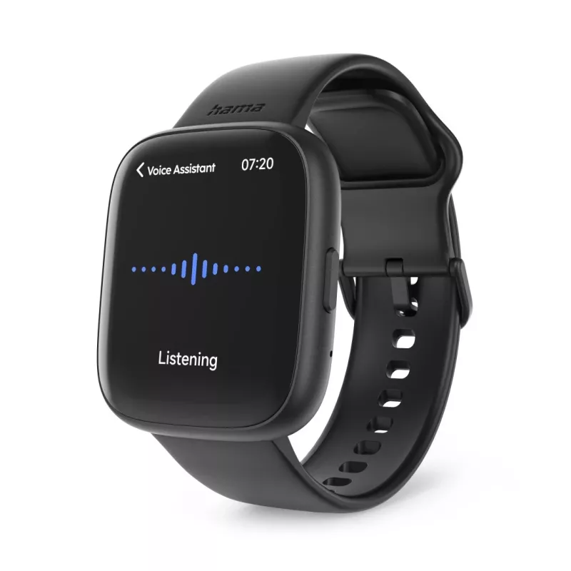 Smartwatch HAMA 4000 square preto — HAMA 4000 square, smartwatch preto