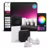 Philips Hue White and Colour Ambience Starterkit: 3 lâmpadas GU10 + interruptor de regulação + Bridge Pro