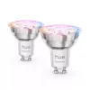 Philips Hue White and colour ambience Essential GU10 – projetor inteligente – 345 lm – 4,7 W – pack de 2