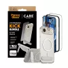 Conjunto de proteção PanzerGlass CARE 3-in-1 Feature Kick para iPhone Air — vidro temperado, PET, silicone, transparente