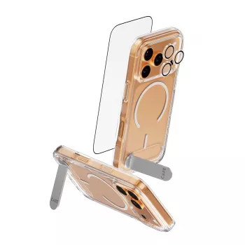 Capa de proteção PanzerGlass CARE Feature Kick 3w1 para iPhone 17 Pro com cobertura de câmara em vidro