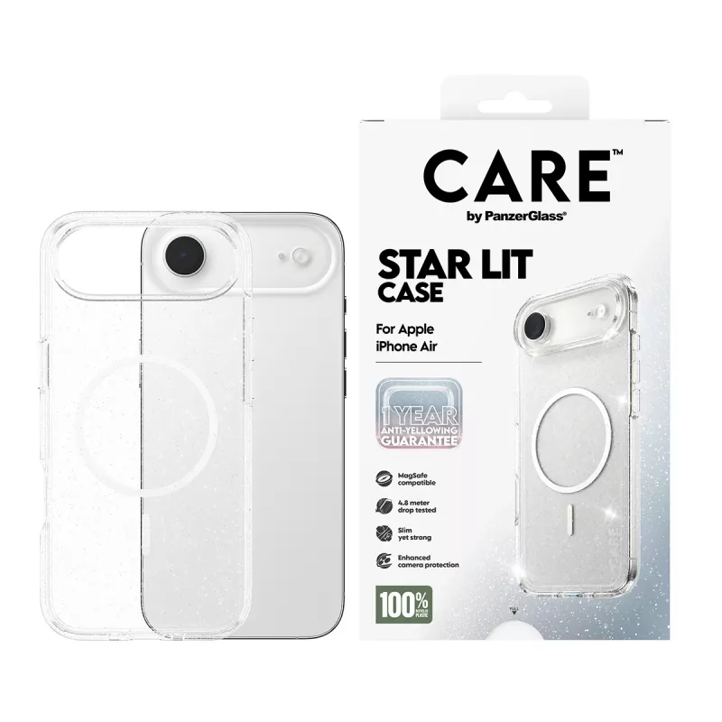 Capa PanzerGlass CARE by ® Flagship Case Urban Explorer Star Lit White MagSafe iPhone Air