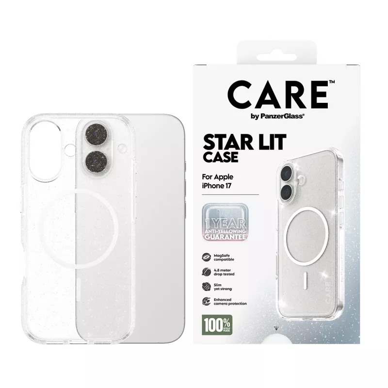 Capa PanzerGlass CARE by Flagship Case Urban Explorer Star Lit White MagSafe iPhone 17