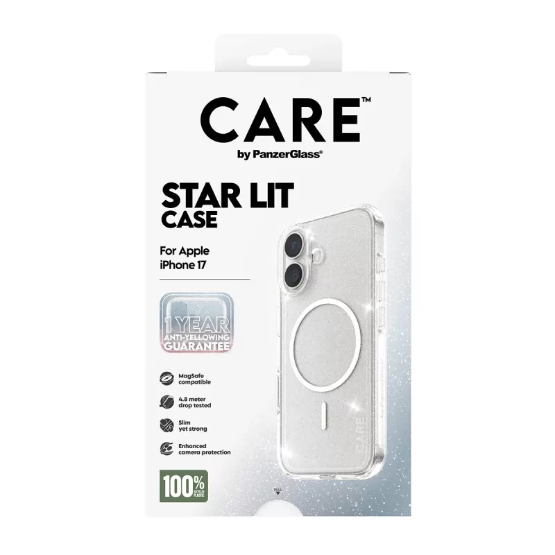 Capa PanzerGlass CARE by Flagship Case Urban Explorer Star Lit White MagSafe iPhone 17