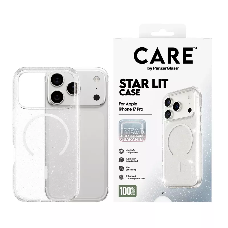 Capa PanzerGlass CARE by Flagship Case Urban Explorer Star Lit White MagSafe iPhone 17 Pro