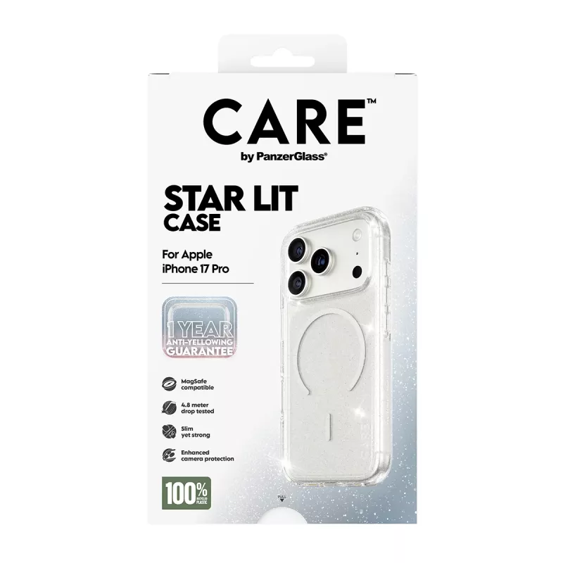 Capa PanzerGlass CARE by Flagship Case Urban Explorer Star Lit White MagSafe iPhone 17 Pro
