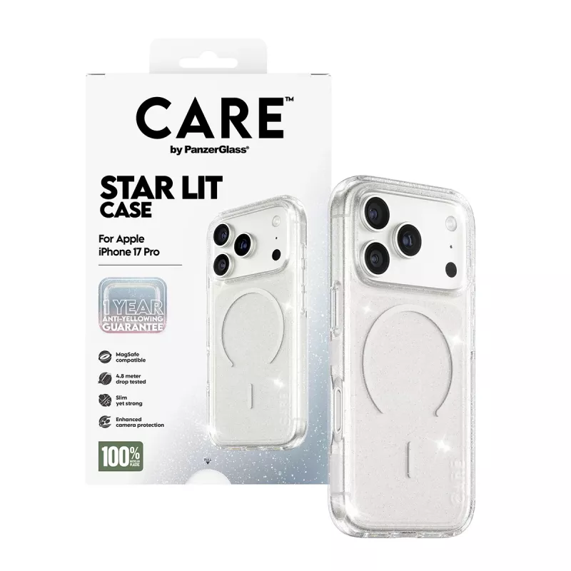 Capa PanzerGlass CARE by Flagship Case Urban Explorer Star Lit White MagSafe iPhone 17 Pro