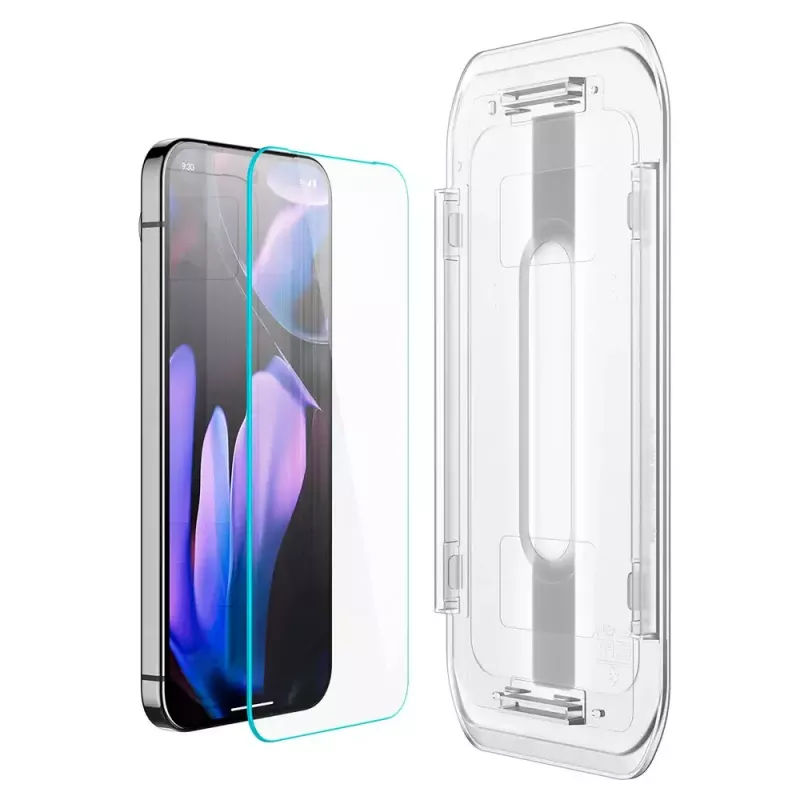 Spigen Glass protetor de ecrã EZ Fit GLAS.tR fino para Google Pixel 9 / 9 Pro
