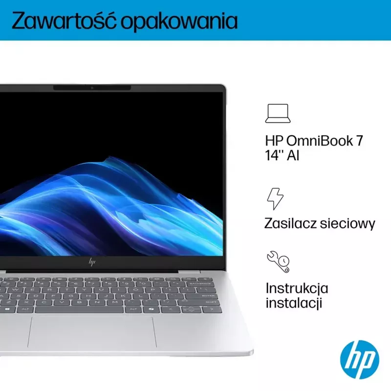 Portátil HP OmniBook 7 AI 14-fr0221nw 14 polegadas Ultra 5 225U 16GB 512GB Win11Home
