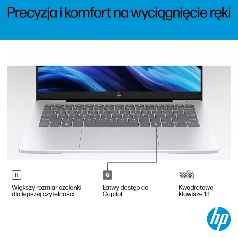 HP OmniBook 7 AI 14-fr0003nw Portátil, 14" 2K OLED, Intel Core Ultra 5 225U, 16 GB, 512 GB SSD, Windows 11 Pro