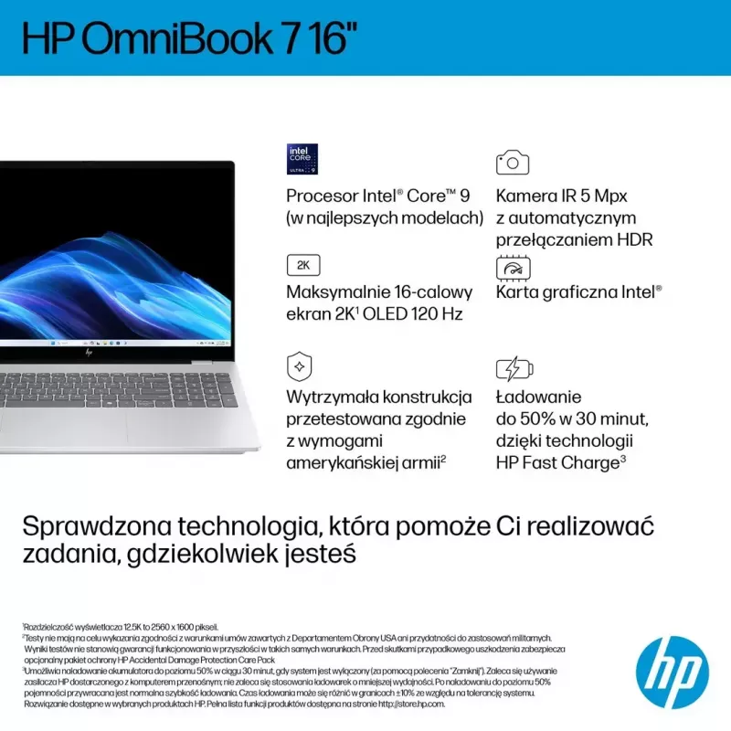 Portátil HP OmniBook 7 16-az0222nw 16 polegadas Core 5 210H 16 GB 512 GB Win11 Home