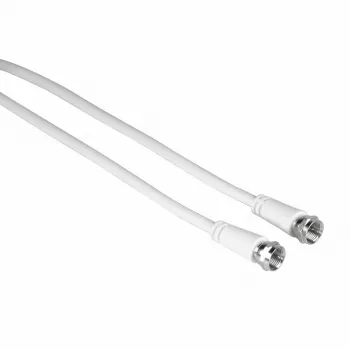 Hama 00205038 cabo coaxial 3 m F branco