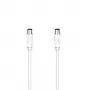Hama 00205045 cabo coaxial 1,5 m branco
