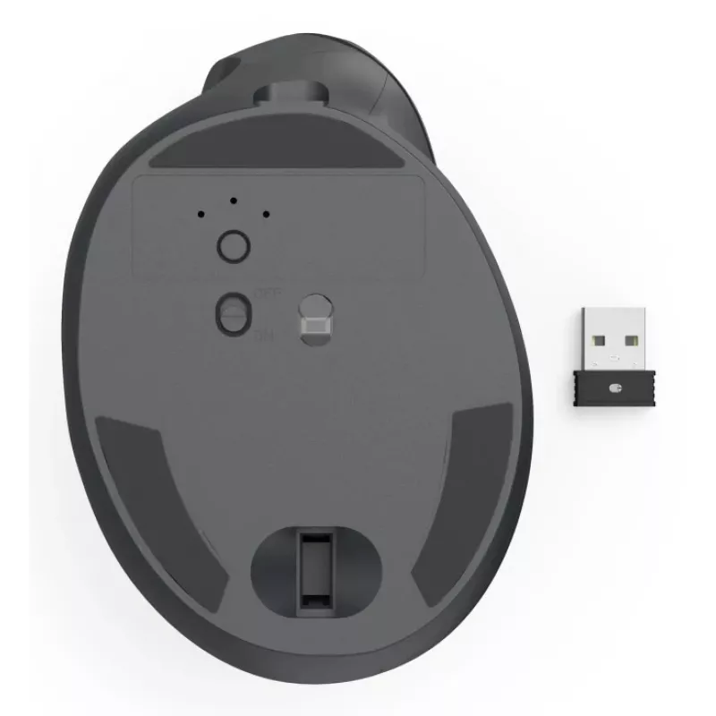 Rato Hama EWM-600L Escritório Esquerdino RF Wireless + Bluetooth Ótico 1800 DPI