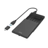 Caixa de armazenamento Hama 00200760 Caixa HDD/SSD Preta 2.5 polegadas