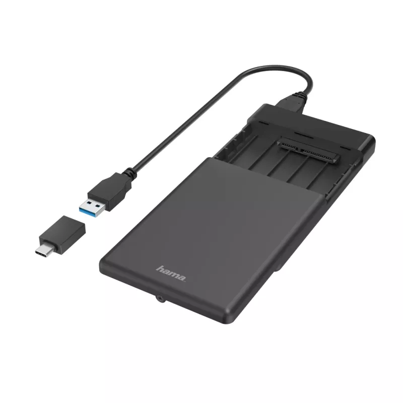 Caixa de armazenamento Hama 00200760 Caixa HDD/SSD Preta 2.5 polegadas