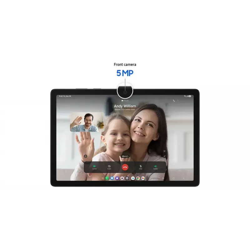 Tablet Samsung Galaxy Tab A11+ 5G (11 polegadas) — ecrã de 11 polegadas, 1920x1200, 256 GB, 8 GB RAM, câmara traseira de 8 MP, câmara frontal de 5 MP, 5G, IP52, Cinzento
