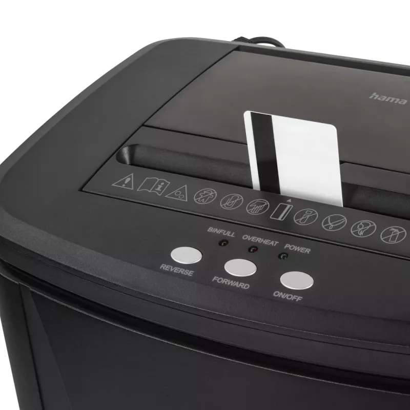 Destruidora de documentos Hama Safe Auto M1200 Micro-Cut 60 dB 22.5 cm Preto