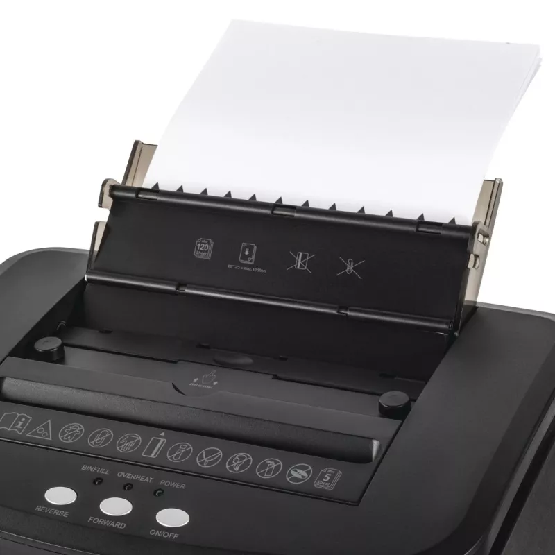 Destruidora de documentos Hama Safe Auto M1200 Micro-Cut 60 dB 22.5 cm Preto