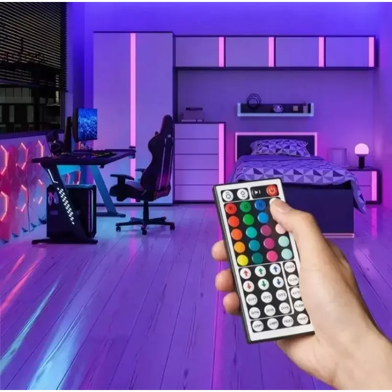 Luz néon LED Vention PAEWJ-EU 5 m, silicone, DC 12V, 72 LEDs/m, 15 W, IP65, comando IR