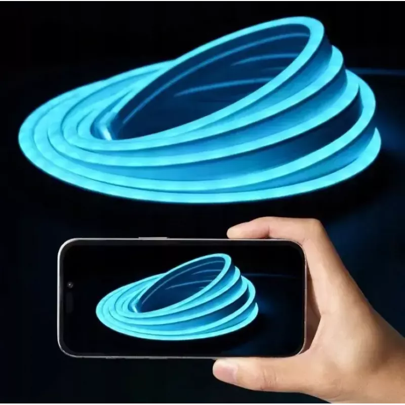 Luz néon LED Vention PAEWJ-EU 5 m, silicone, DC 12V, 72 LEDs/m, 15 W, IP65, comando IR