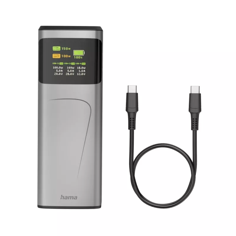 Hama High Power Lithium-Ion (Li-Ion) 24000 mAh cinzento