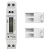 Contador de eletricidade monofásico QOLTEC 50887 1 fase 230V LCD fino