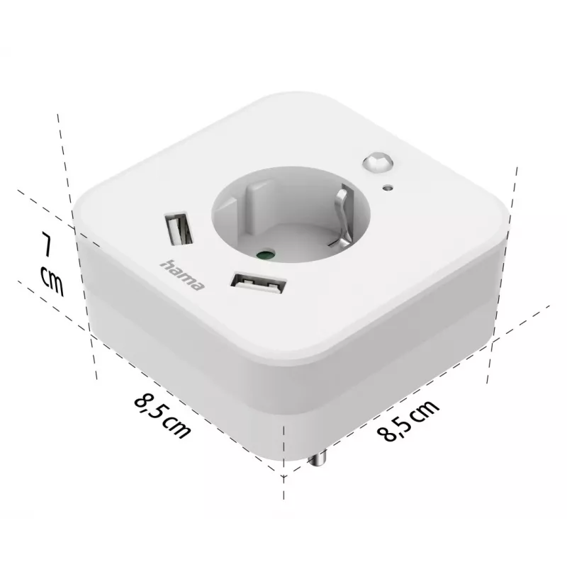 Luz noturna de encaixe Hama 00223507 branco quente LED 3000K