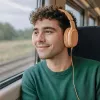 Headset Hama Fun C com fios arco de cabeça chamadas/música USB Type-C Laranja