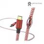 Cabo USB refletor Hama USB 2.0 1,5 m USB C Vermelho
