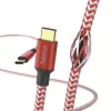 Cabo USB refletor Hama USB 2.0 1,5 m USB C Vermelho