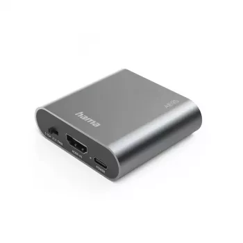 Divisor de áudio Hama 00205100 Prateado HDMI 3,5 mm