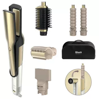 Shark HD6051SEU Airflow Multistyler Ferramenta de styling de cabelo, dourado, 1500 W, 2,44 m