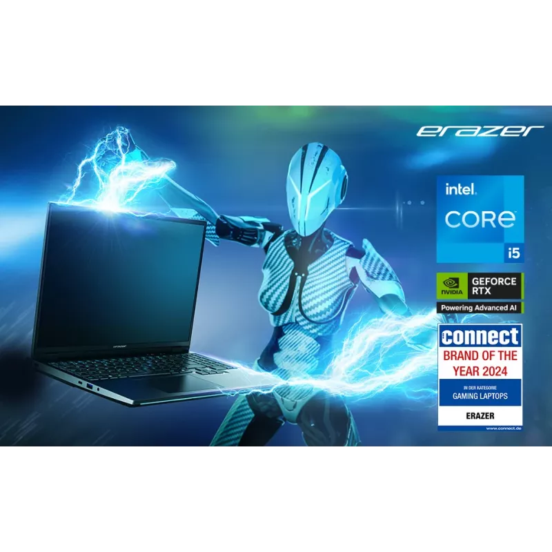 ERAZER Scout 15 E1 MD62765 Intel® Core™ i5 i5-13420H Portátil 39,6 cm (15,6 inch) Full HD 16 GB DDR5-SDRAM 1 TB SSD NVIDIA® GeForce RTX™ 5050 Wi-Fi 6E (802.11ax) Windows 11 Home preto