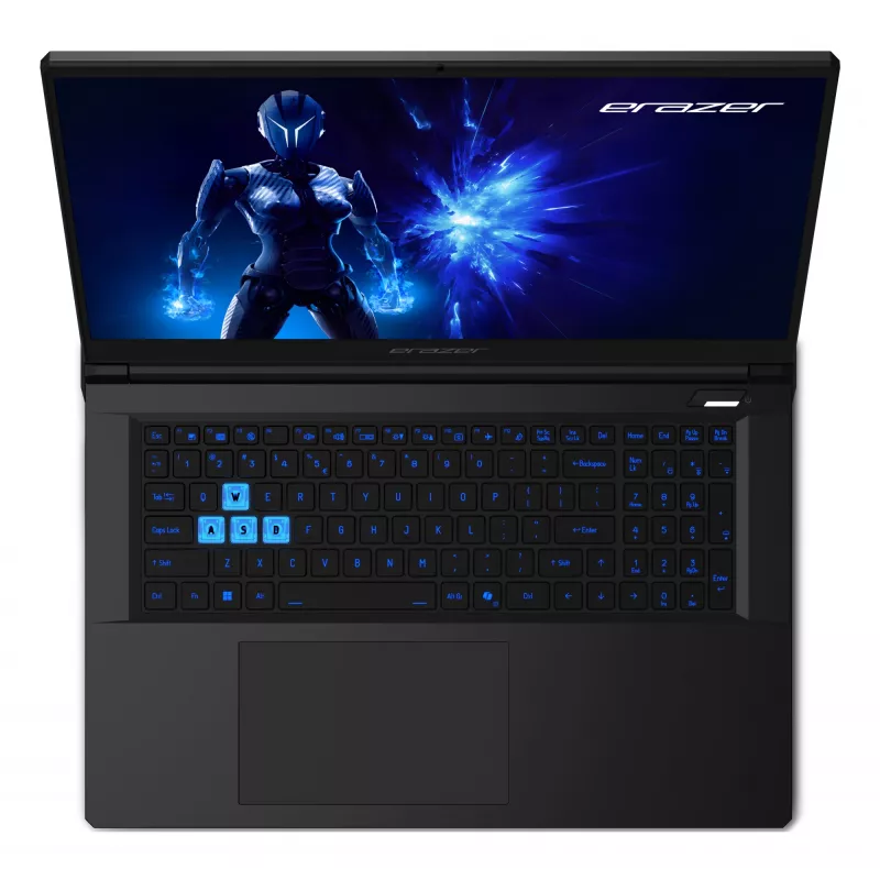 ERAZER Defender 17 P1 MD62756 Intel® Core™ i7 i7-13620H Portátil 43,9 cm (17,3 inch) Full HD 32 GB DDR5-SDRAM 2 TB SSD NVIDIA GeForce RTX 5060 Wi-Fi 6E (802.11ax) Windows 11 Home preto
