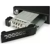 ICY BOX Moldura de troca de disco MB991IK-B, 6,40cm (2.5), SAS - SATA, alta qualidade, moldura de troca em alumínio preto para discos de 6,40cm (2.5) com S