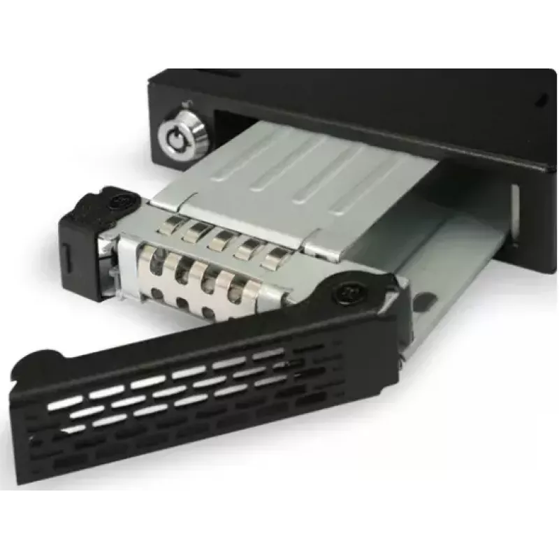 ICY BOX Moldura de troca de disco MB991IK-B, 6,40cm (2.5), SAS - SATA, alta qualidade, moldura de troca em alumínio preto para discos de 6,40cm (2.5) com S