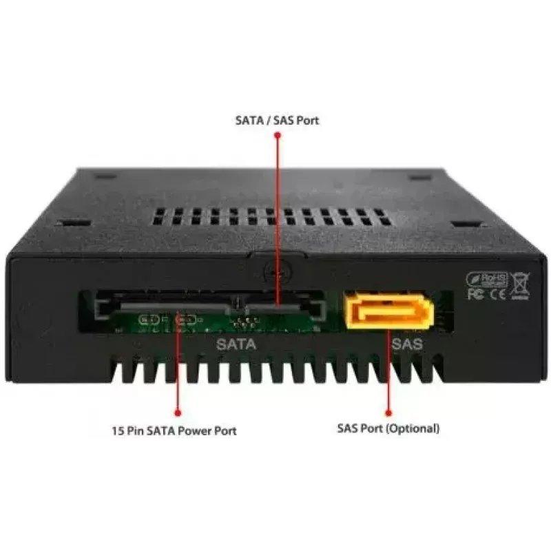 ICY BOX Moldura de troca de disco MB991IK-B, 6,40cm (2.5), SAS - SATA, alta qualidade, moldura de troca em alumínio preto para discos de 6,40cm (2.5) com S
