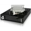 ICY BOX Moldura de troca de disco MB991IK-B, 6,40cm (2.5), SAS - SATA, alta qualidade, moldura de troca em alumínio preto para discos de 6,40cm (2.5) com S