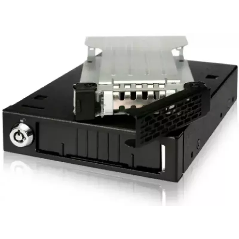 ICY BOX Moldura de troca de disco MB991IK-B, 6,40cm (2.5), SAS - SATA, alta qualidade, moldura de troca em alumínio preto para discos de 6,40cm (2.5) com S