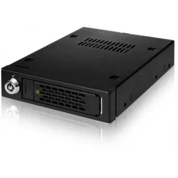 ICY BOX Moldura de troca de disco MB991IK-B, 6,40cm (2.5), SAS - SATA, alta qualidade, moldura de troca em alumínio preto para discos de 6,40cm (2.5) com S