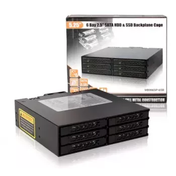 Conjunto de discos Icy Dock MB996SP-6SB preto