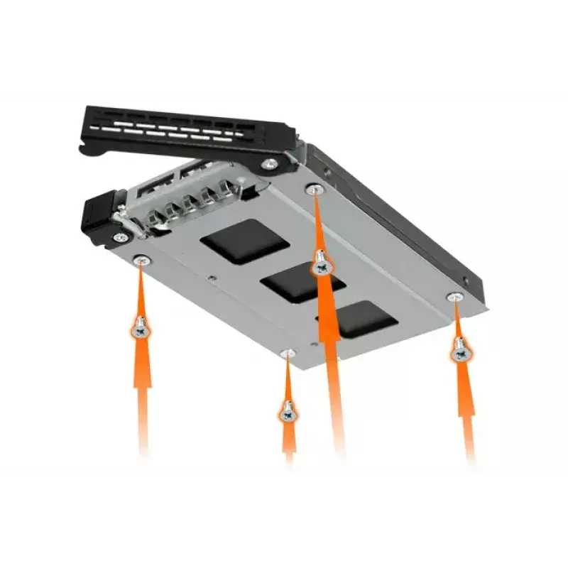 Tampa de baía de disco Icy Dock MB992TRAY-B preto prateado