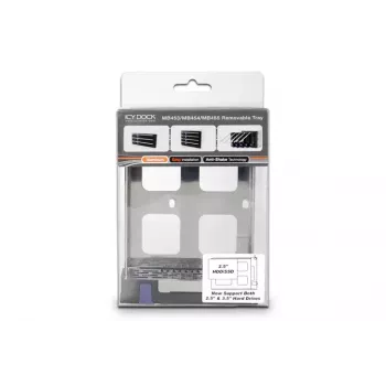 ICY BOX Cremax ICY Dock MB453TRAY-2B - Suporte para unidade de armazenamento (caddy) com gaveta hot-swap - 2.5 / 3.5 partilhado (MB453TRAY-2)