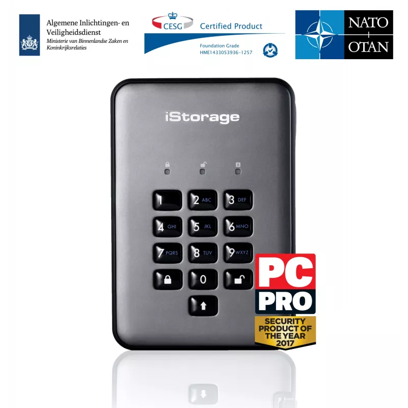 iStorage diskAshur PRO2 1 TB USB 3.2 Disco rígido externo