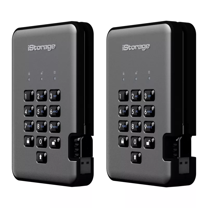 Unidade de estado sólido iStorage 1TB 2.5 USB 3.2 IS-DAP2-256-SSD-1000-C-G