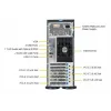 Caixa de computador Supermicro SuperWorkstation 7049A-T Rack 4U Preto